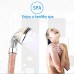 LED Shower Head Fywonder  Prevention of Hair Loss Ionic Shower Head  Negative Ionic Double Filter Removes Heavy Metals  Chlorine - 7 Color Changing - B0753X9KC6